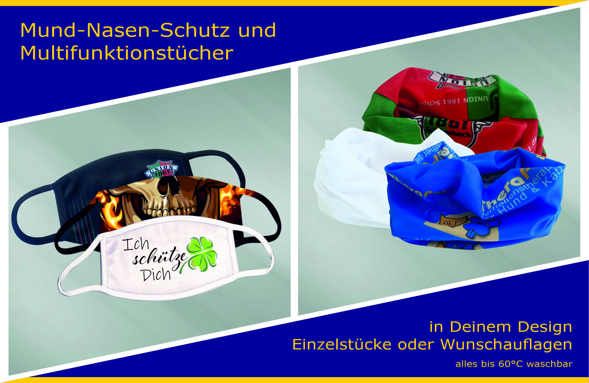 Multifunktionstuch und Mundnasenschutz Multifunktionstuch und Mundnasenschutz